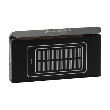 Logo trade promotional gift photo of: Solar Powerbank 8000+ Wireless Charger